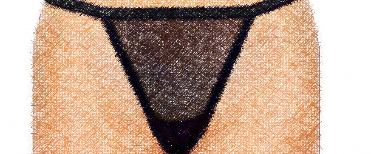 Przezroczyste gładkie stringi